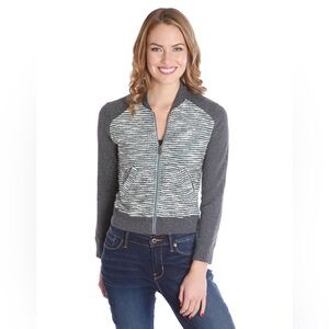 Lucky Grey/White Sweater